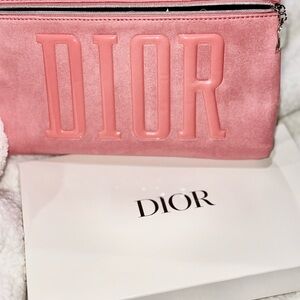Limited edition Dior Beauty pink suede pouch (GWP)